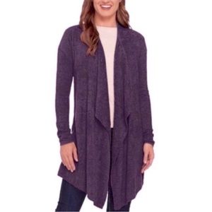 Barefoot Dreams Bamboo purple Chic Lite Cardigan. Size S/M